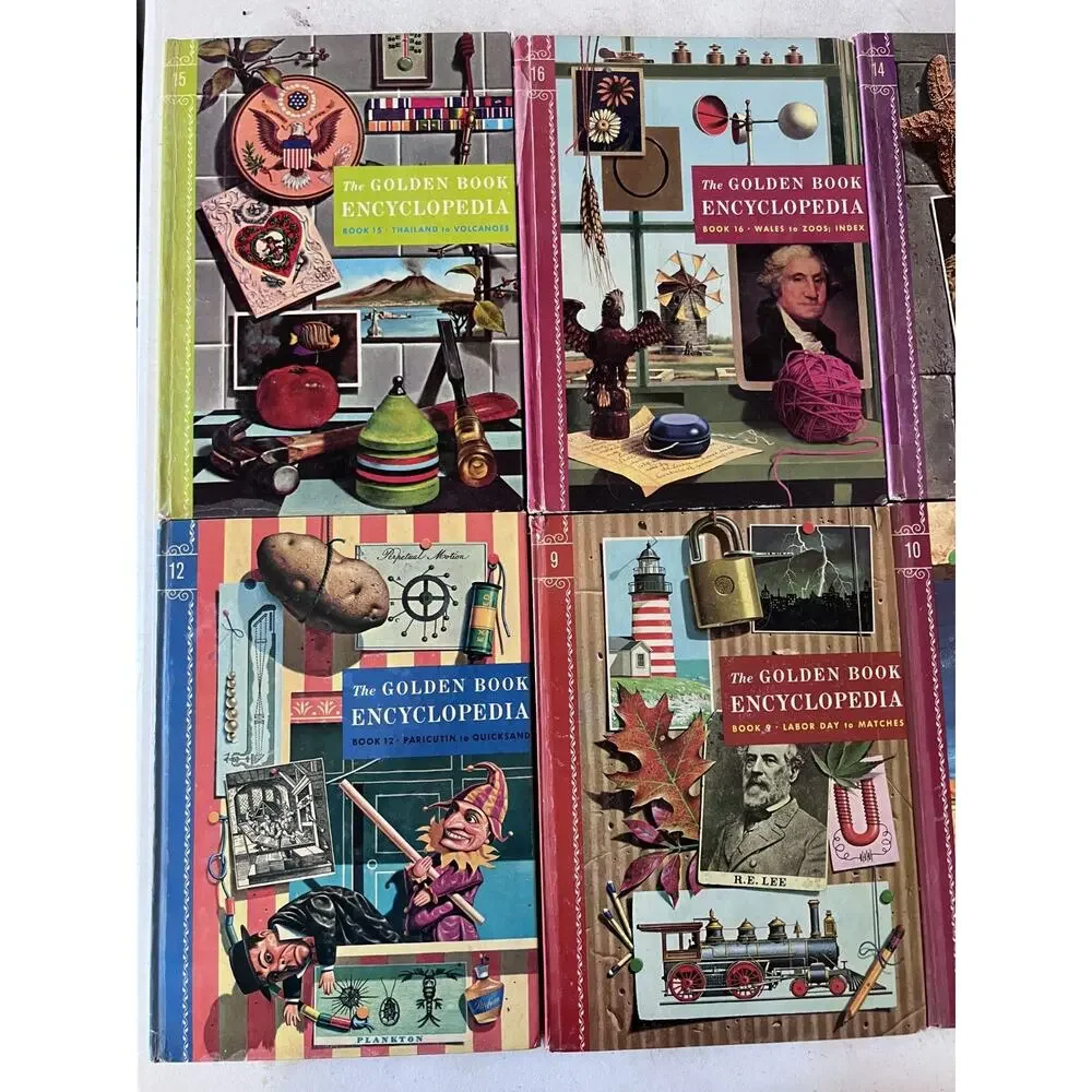 The Golden Book Encyclopedia 1960's Vol. 1 - 16 Complete Set Vintage Homeschool